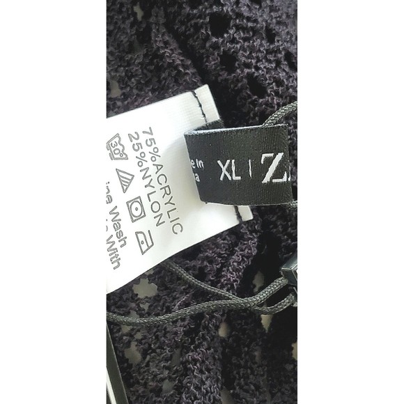 NWT Zaful Forever Young Women’s Cardigan Color Black Size XL Knit Sweater Jacket - Picture 6 of 6